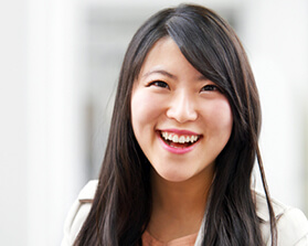 woman smiling at camera