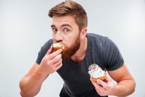 woman snacking between meals