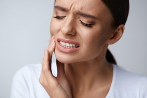 Woman with TMJ and sleep apnea